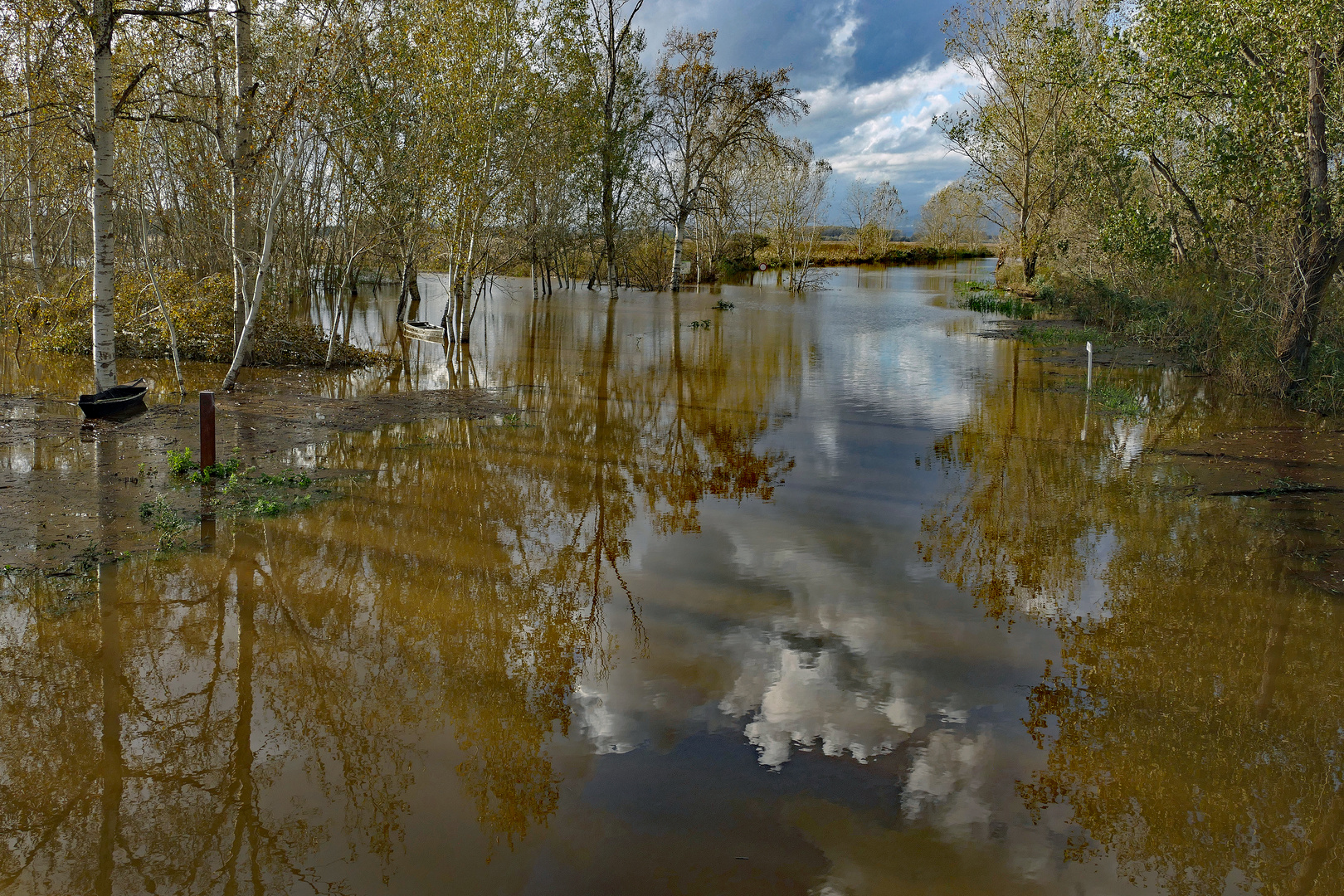 le marais inondè.....en fin de journèe.