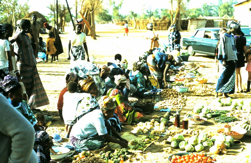 Le marché aux fruits et légumes