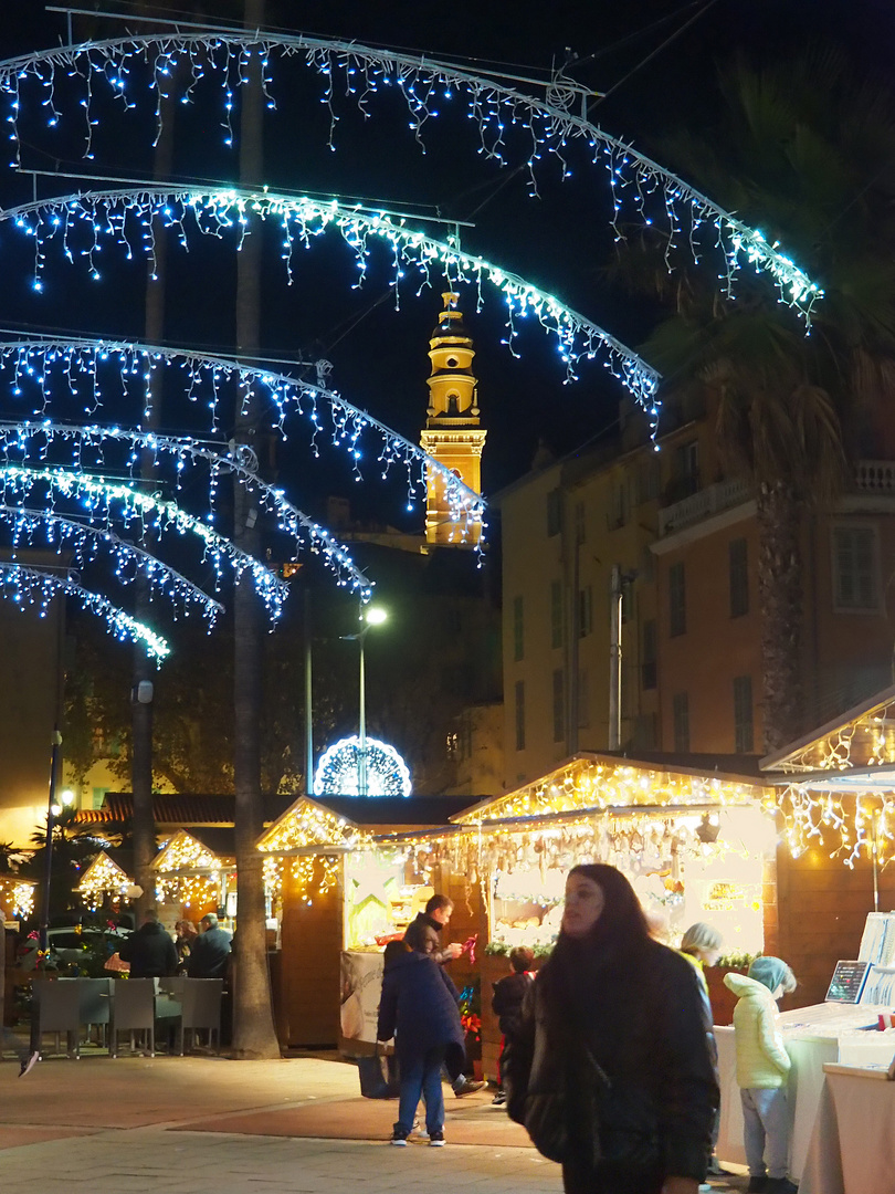 Le marché de Noël à Menton