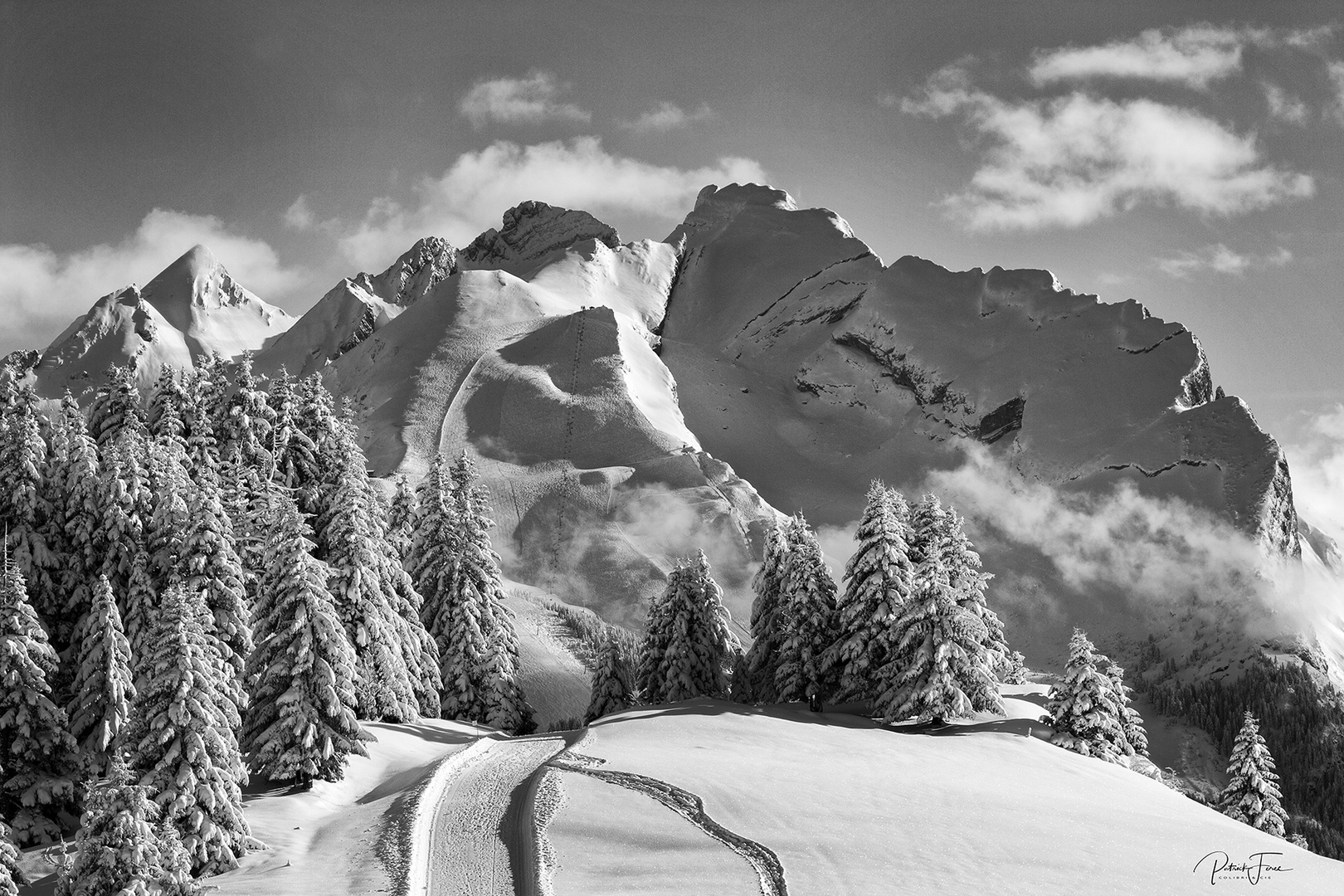 Le massif de l'Aiguille à La Clusaz