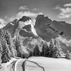 Le massif de l'Aiguille à La Clusaz