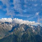 Le Massif du Mont Blanc depuis le sommet Mont du Joly