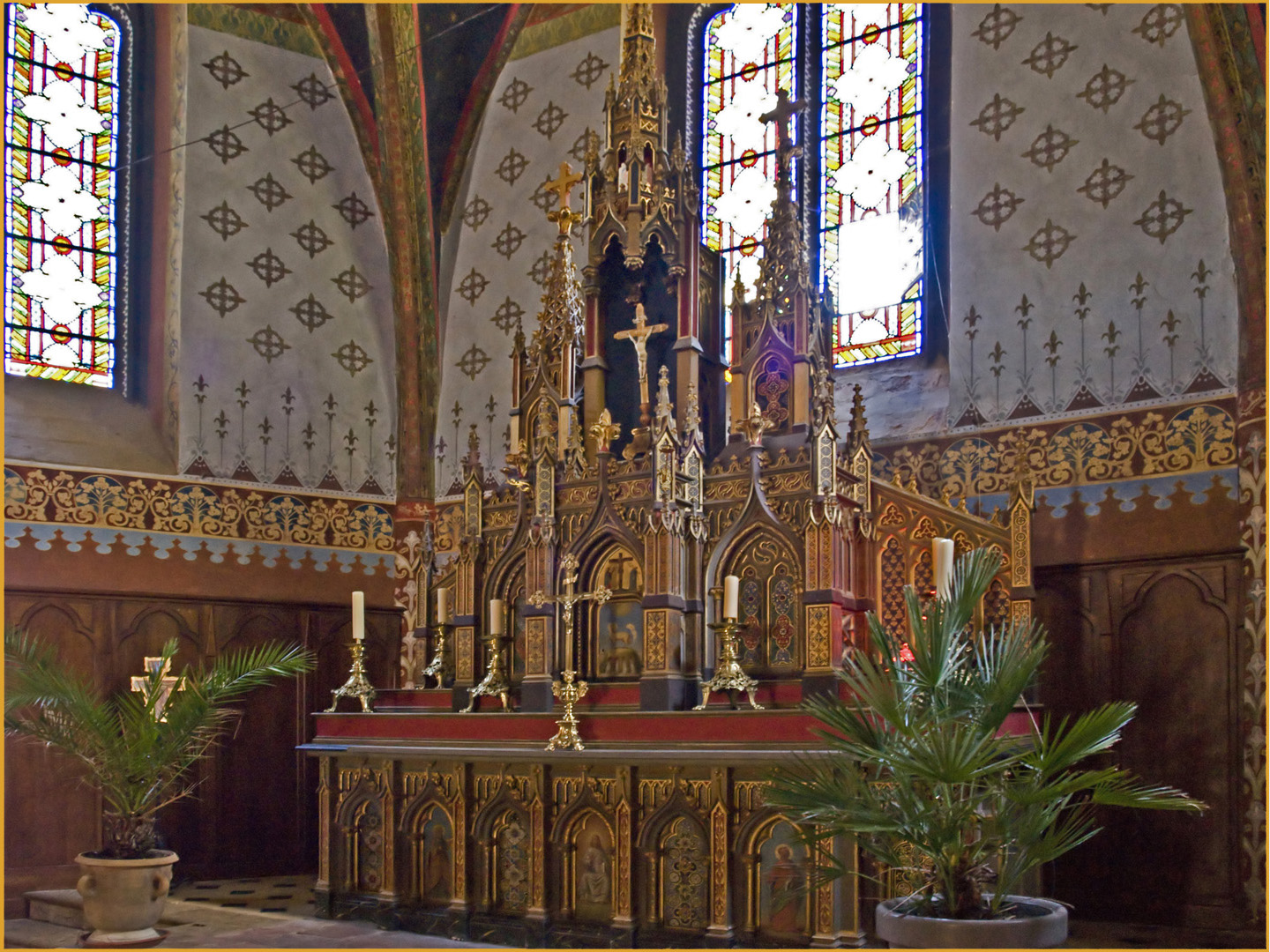 Le maître-autel de l’Eglise Notre-Dame de Francescas  --  Lot-et-Garonne