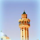 Le minaret d'une mosqué à Tozeur