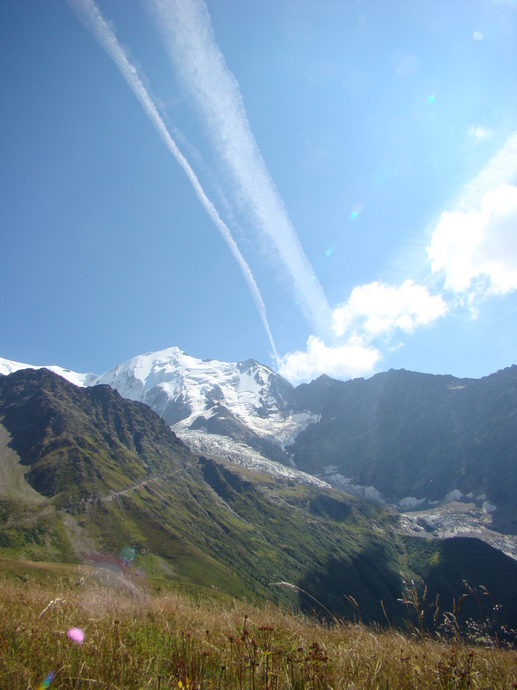 Le mont blanc un apres midi d été