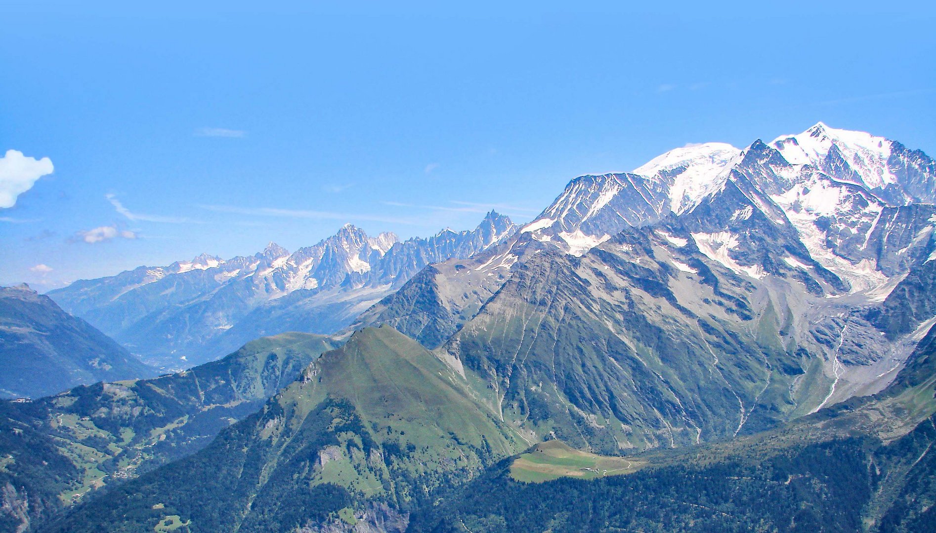 Le Mont Blanc vu du Joly