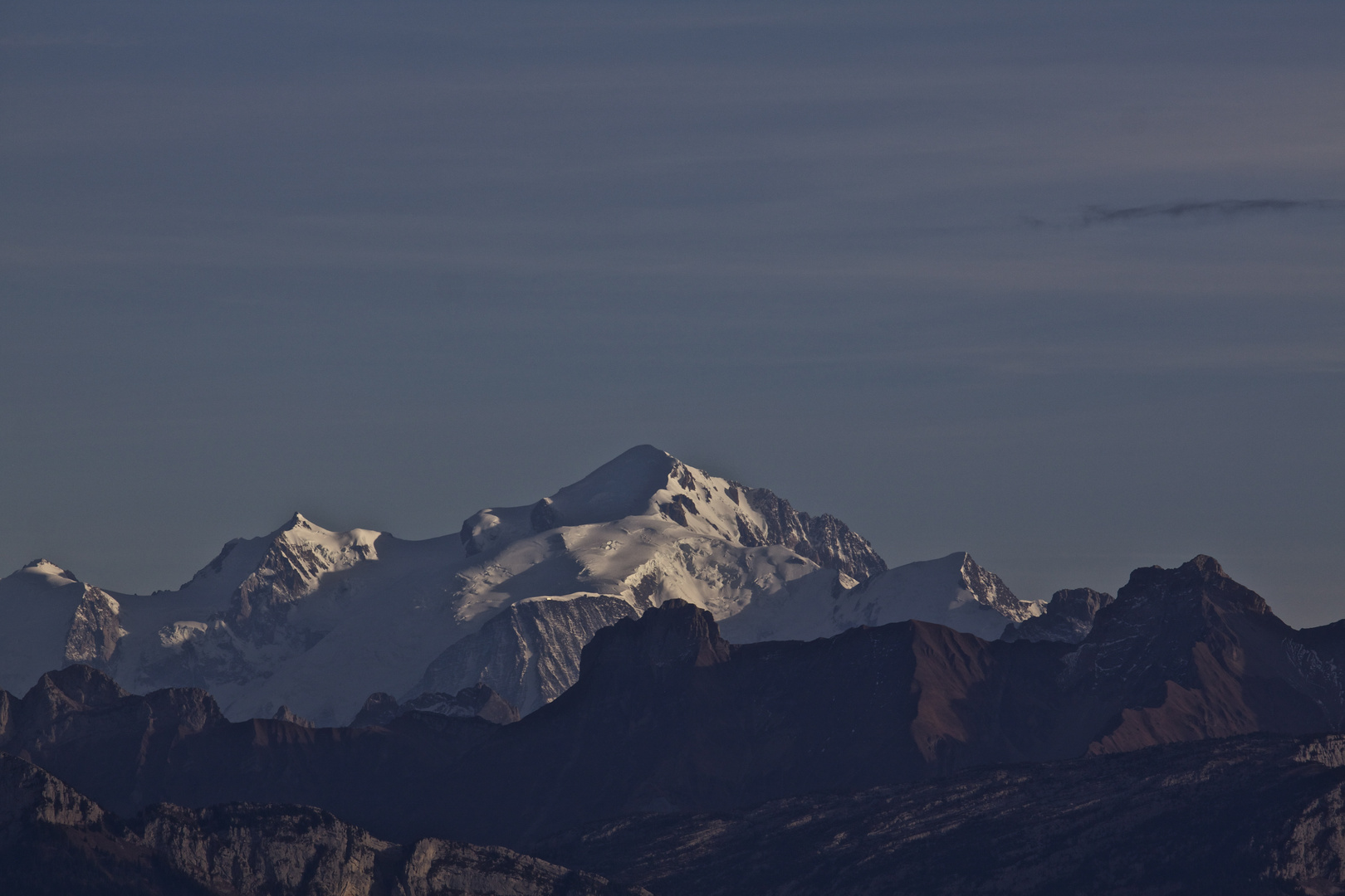 Le Mont Blanc vus depuis le Saleve