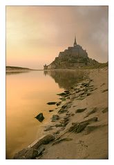 Le Mont Saint Michel at dusk