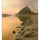 Le Mont Saint Michel at dusk