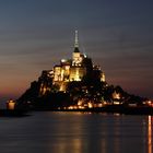 Le Mont-Saint-Michel bei Nacht