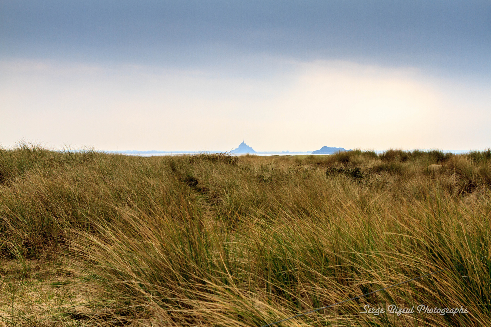 Le Mont Saint Michel et Tombelaine depuis le Bec d'Andaine