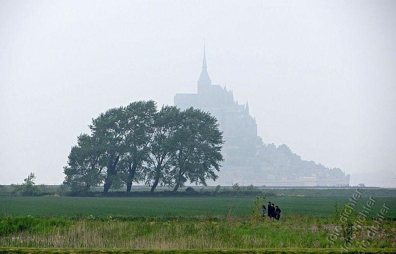 Le Mont Saint Michel, nebel