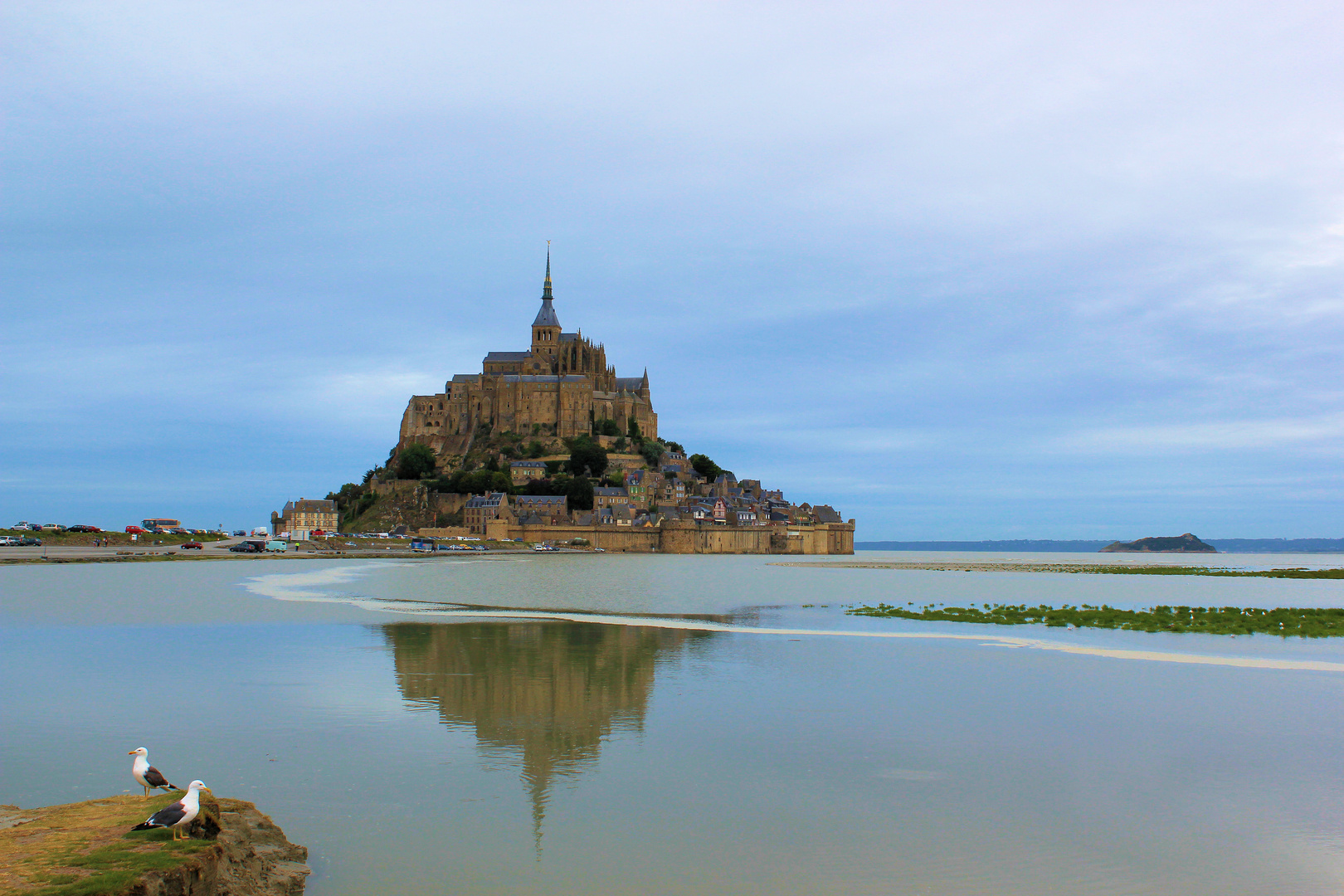 Le Mont-St-Michel am Morgen