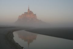 Le Mont St. Michel am Morgen des Heiligabend 2008