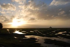 Le Mont-St-Michel nach dem Regenschauer