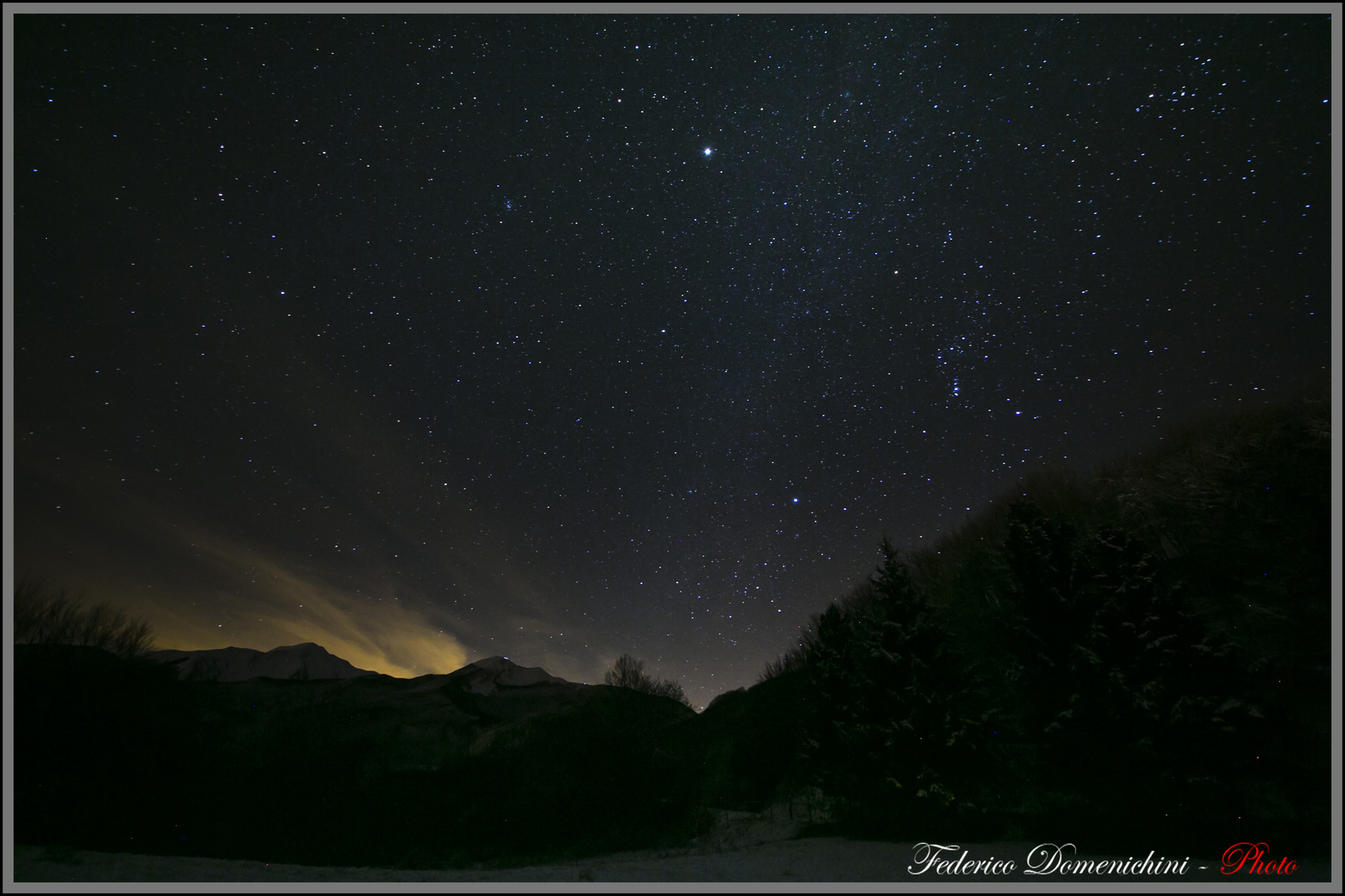 le montagne di notte..