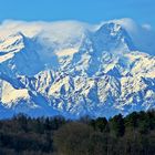 Le montagne viste da lontano:il Monte Rosa