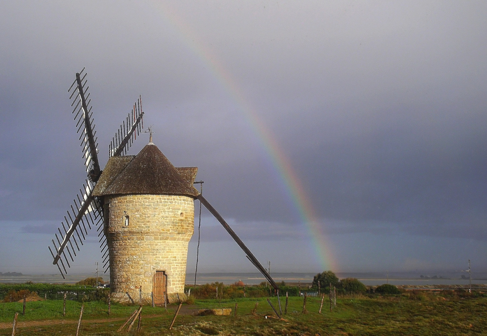 Le moulin après l'averse
