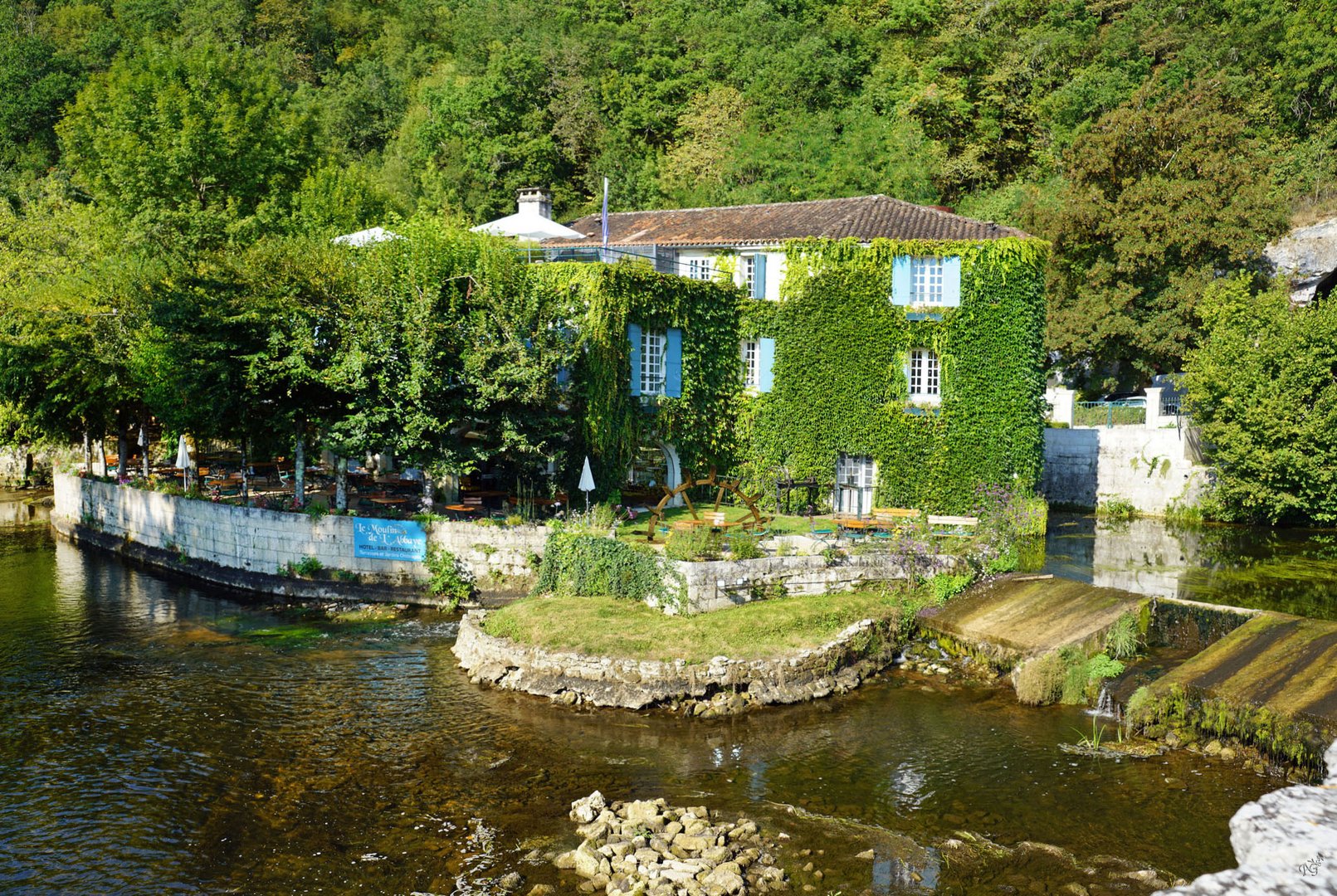 Le moulin de l'abbaye à Brantôme