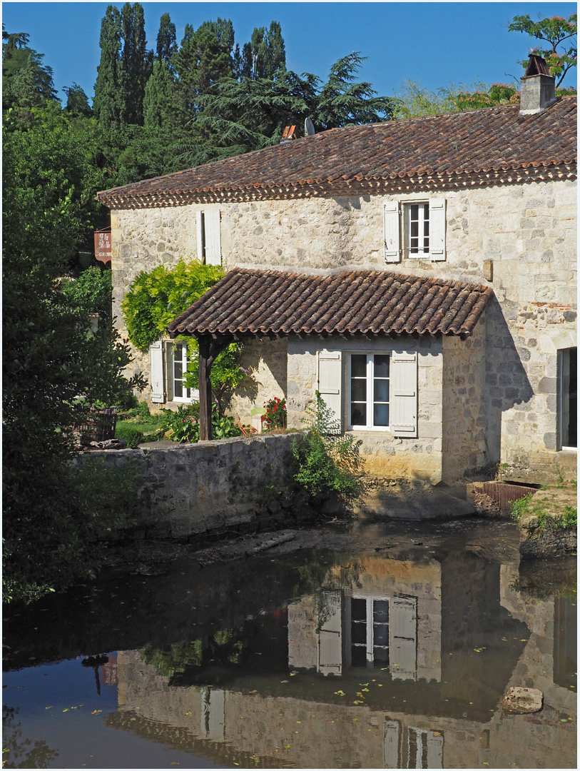 Le moulin de Poudenas sur la Gélise