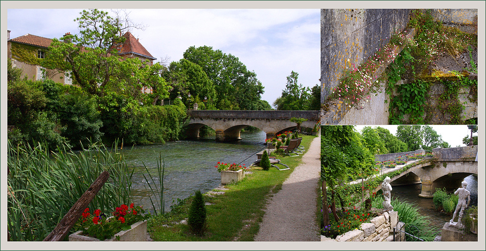 Le Moulin de Verteuil (Charente) - Vues depuis la terrasse du salon de thé