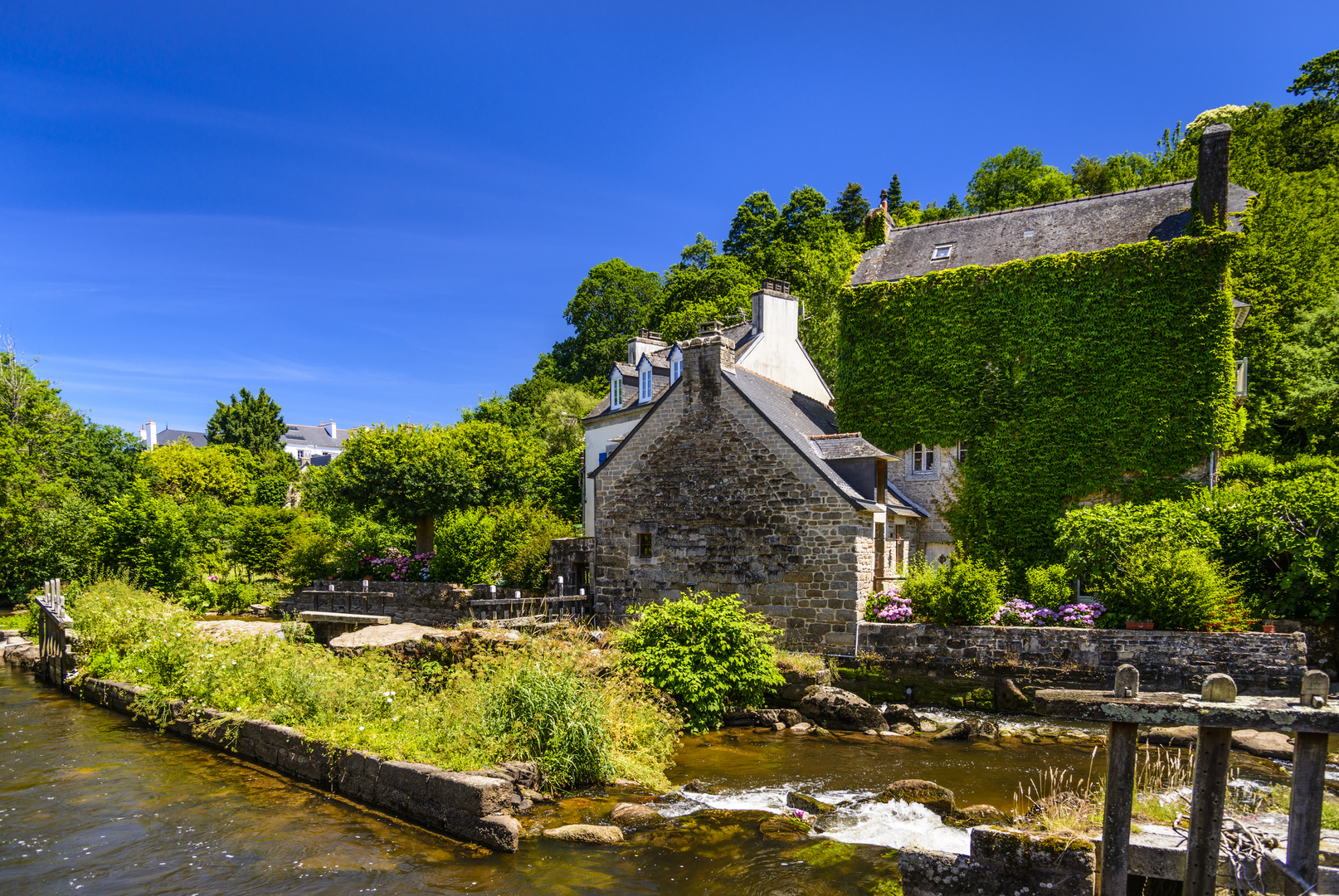 Le Moulin Ty Meur Pont Aven Bretagne France Foto Bild Wald Wasser Himmel Bilder Auf Fotocommunity