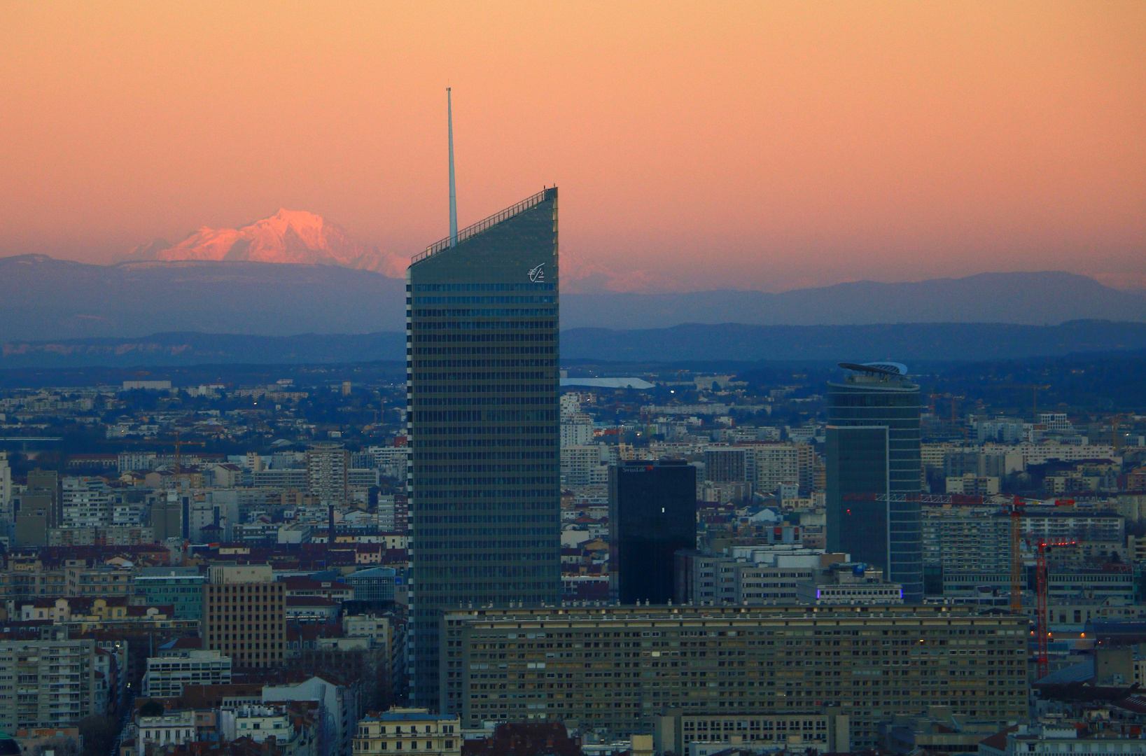 Le Mt Blanc pris depuis Lyon