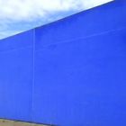 Le mur bleu ....