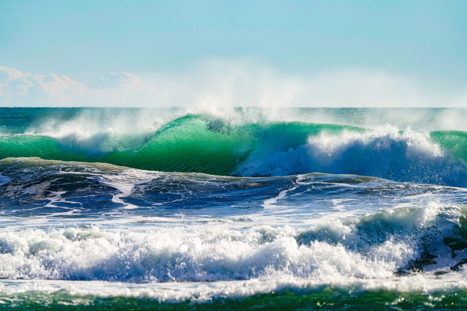 Le onde del mare Foto Immagini piante, fiori e funghi, paesaggi, mare Foto su