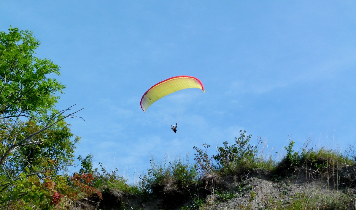 * le parapente jaune *