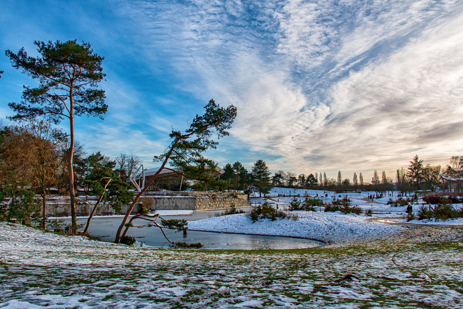 Le parc se gèle 