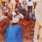 Le partage de la viande dans un village  malien