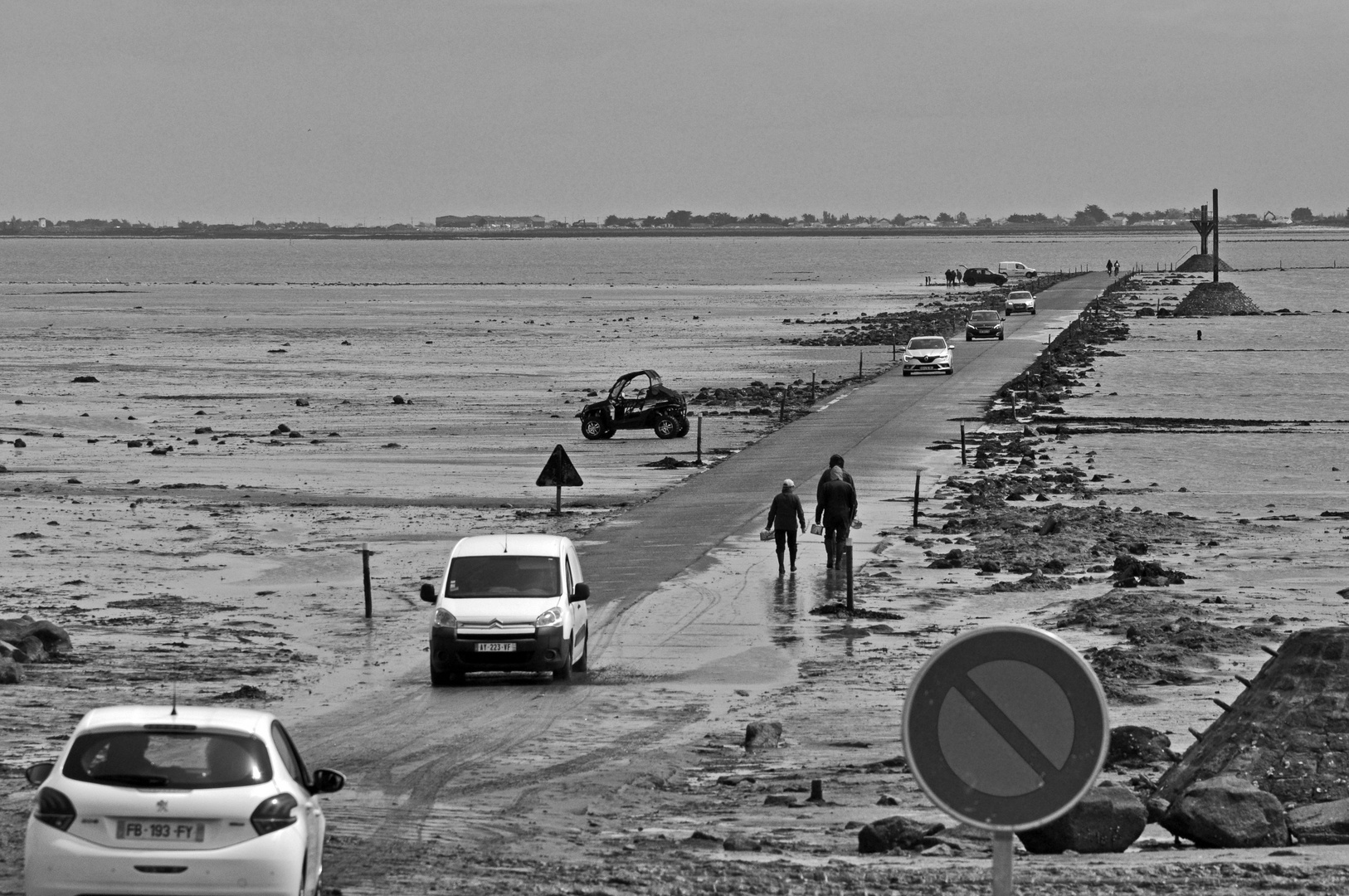 le passage du gois a marée basse !