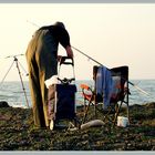 le pêcheur du bord de mer