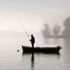 Le pêcheur du lac d'Annecy