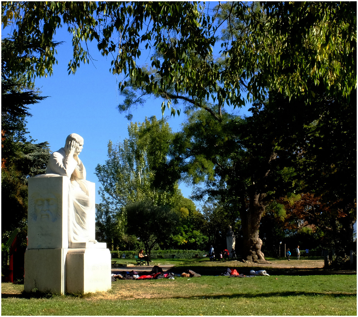 Le penseur du parc