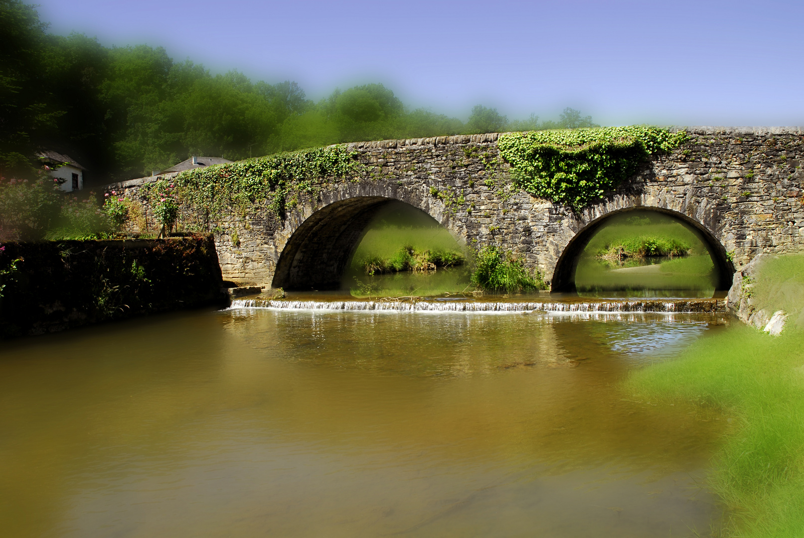 le petit pont de pierres ...