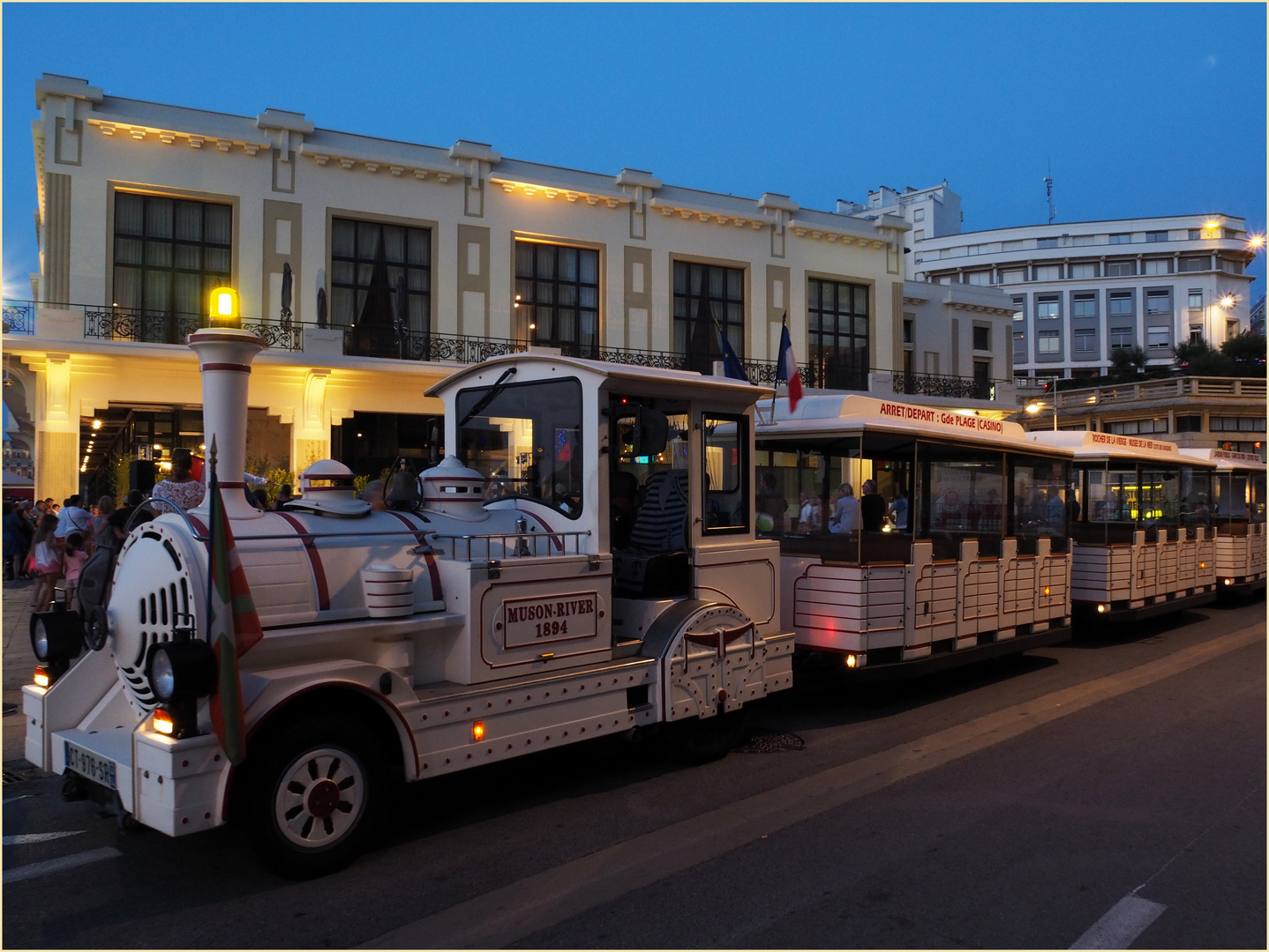 Le petit train touristique de Biarritz