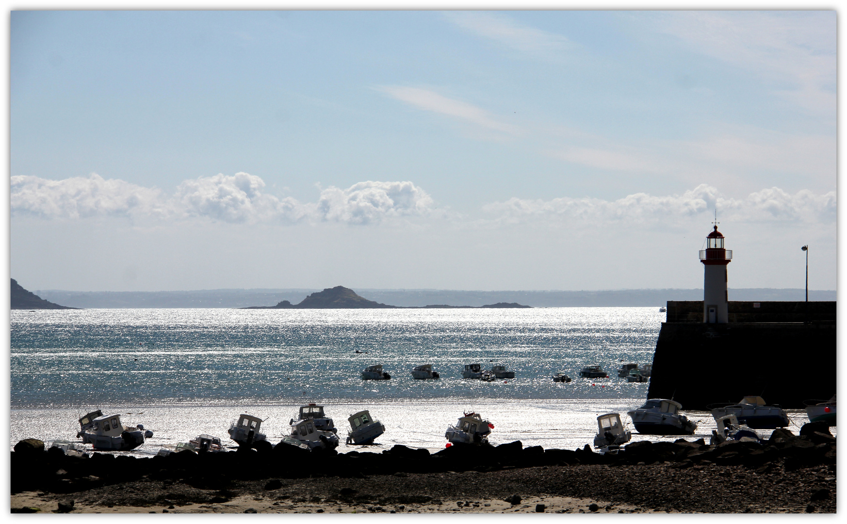 Le phare à marée basse