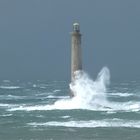 Le phare de Goury sous la tempête