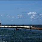 Le phare de Hossegor vu de l’Estacade de Capbreton