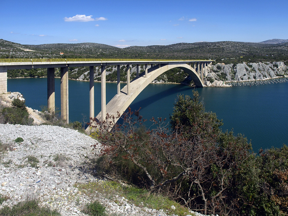 Le pons pres de Sibenik ... Die Brücke nahe bei Sibenik ...