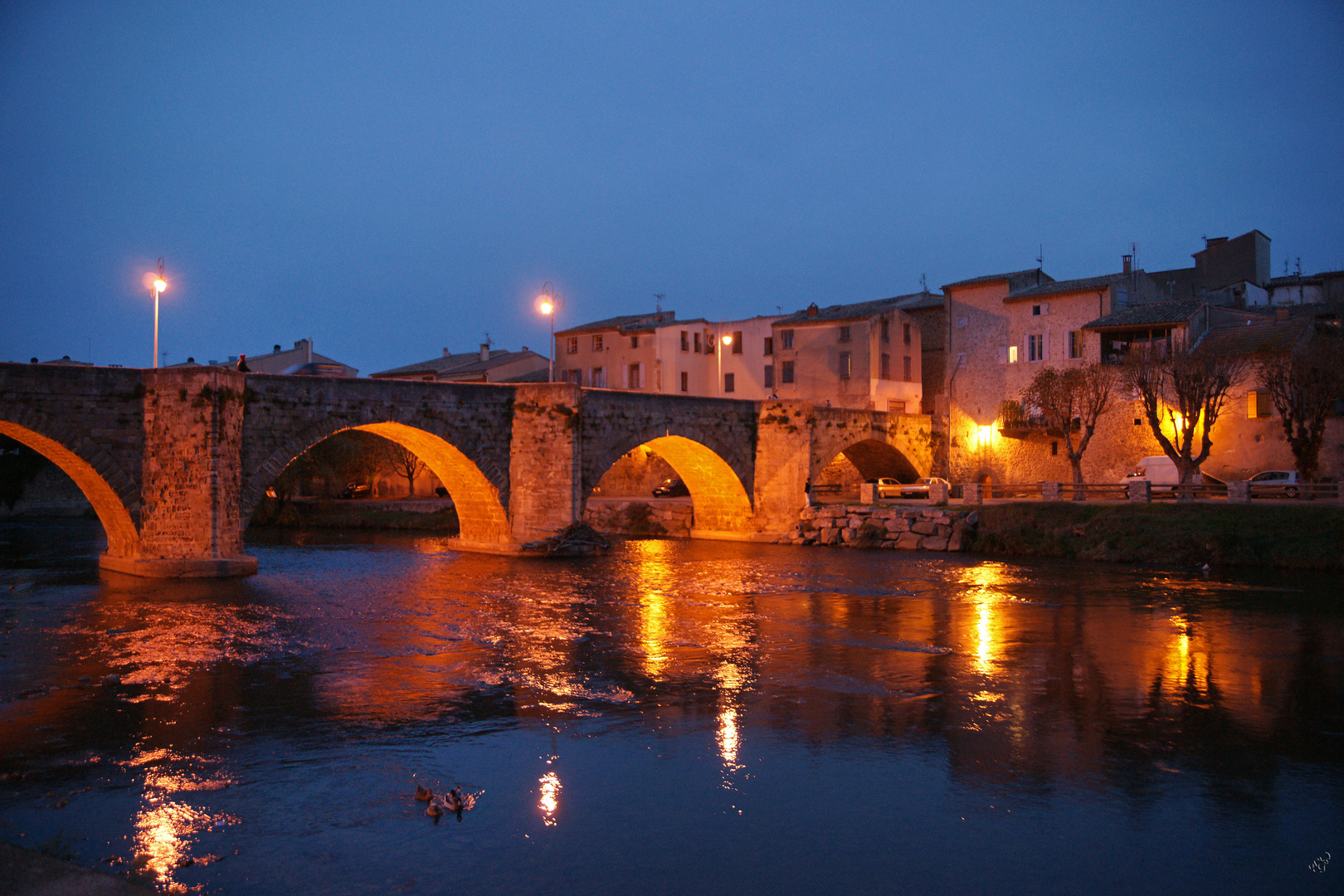 Le Pont à l'heure bleue...