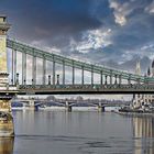 Le pont aux chaînes sur le Danube à Budapest