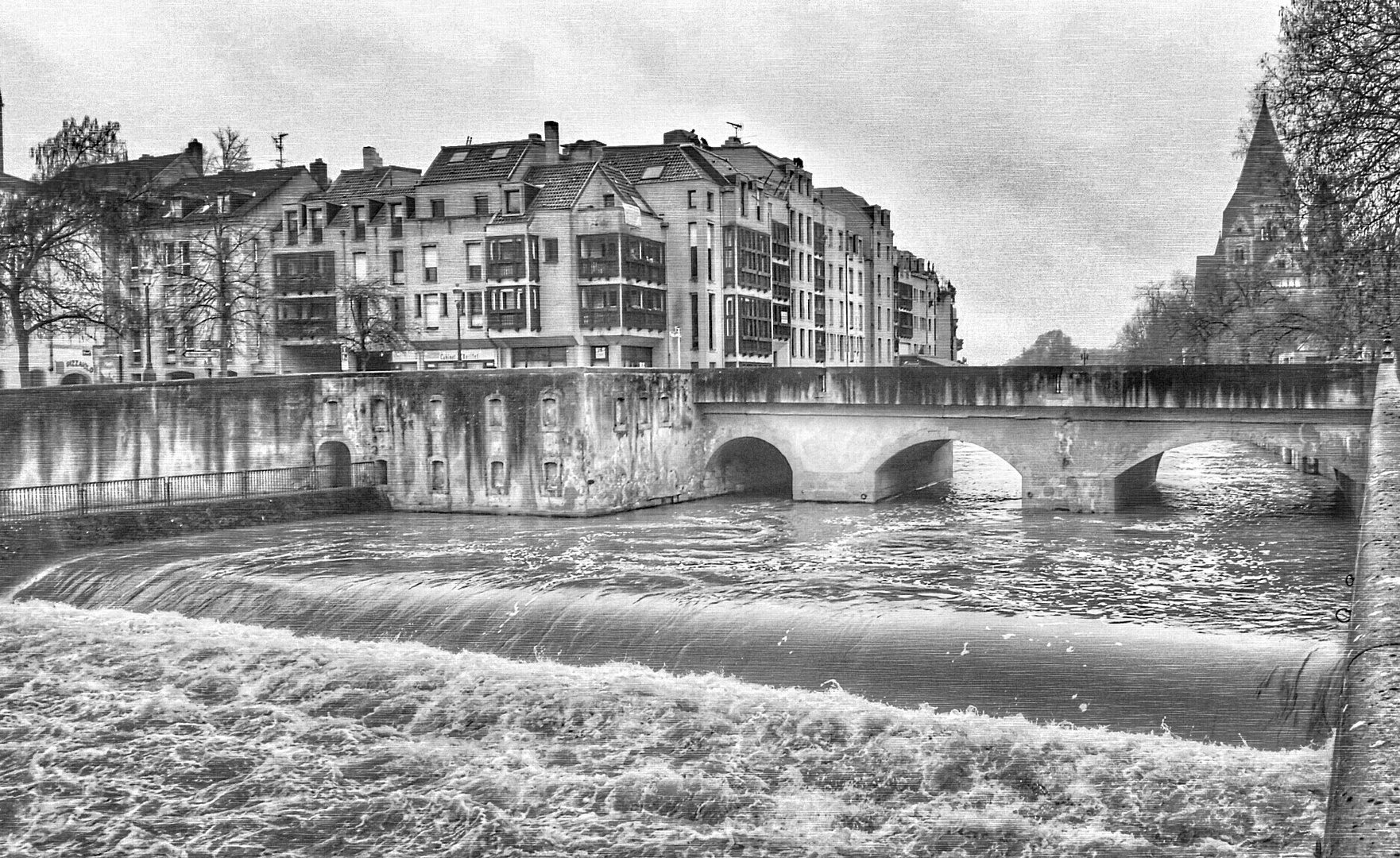 le pont de la préfecture à Metz (1730/1740)