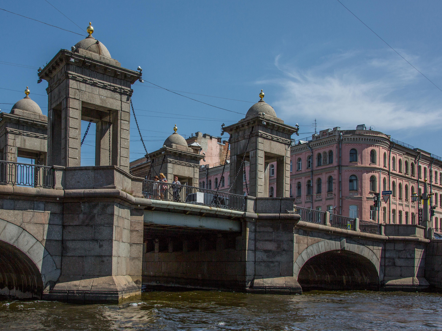 Le pont de Lomonosov, Saint-Petersbourg.
