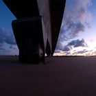 Le Pont-de-Ré séparant la nuit et le jour se finissant