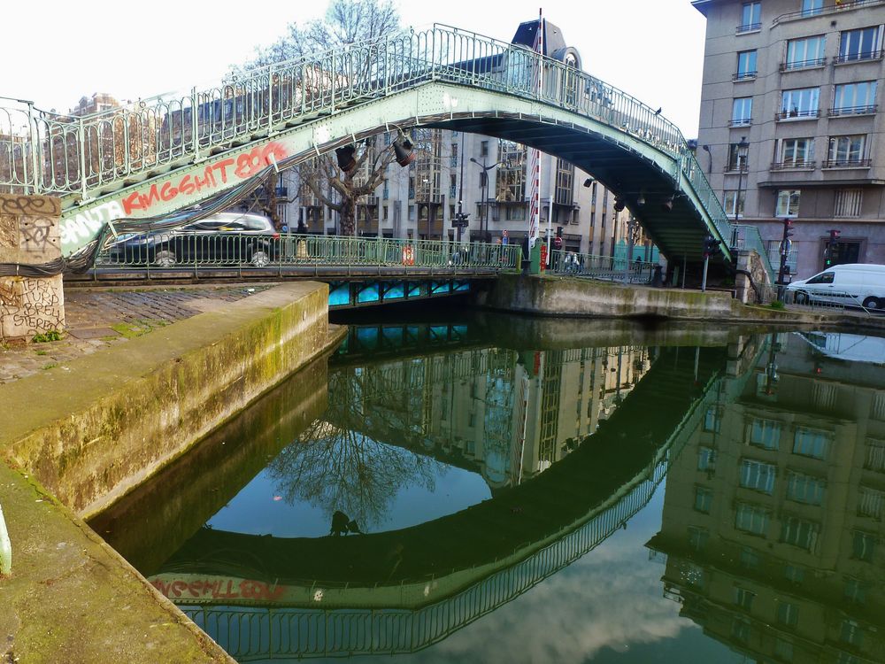 Le pont  du Canal St Martin  Paris photo et image  