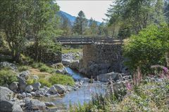 Le pont du countet depart des randonnées