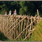 Le pont en bambou.